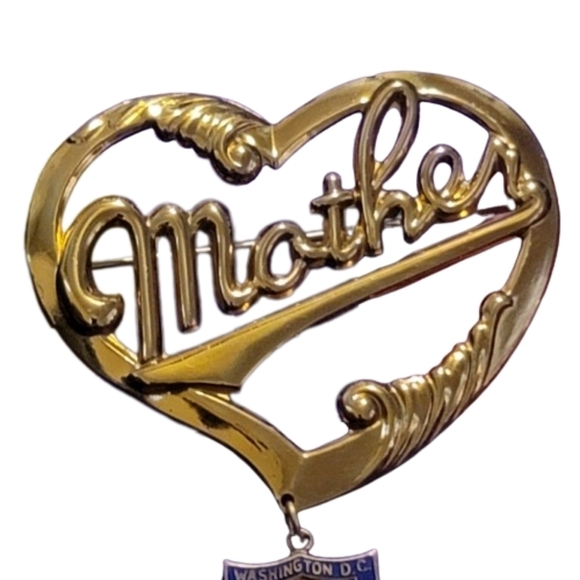 BROOCH Us Capital Building mother brooch pin goldtone - Picture 2 of 9